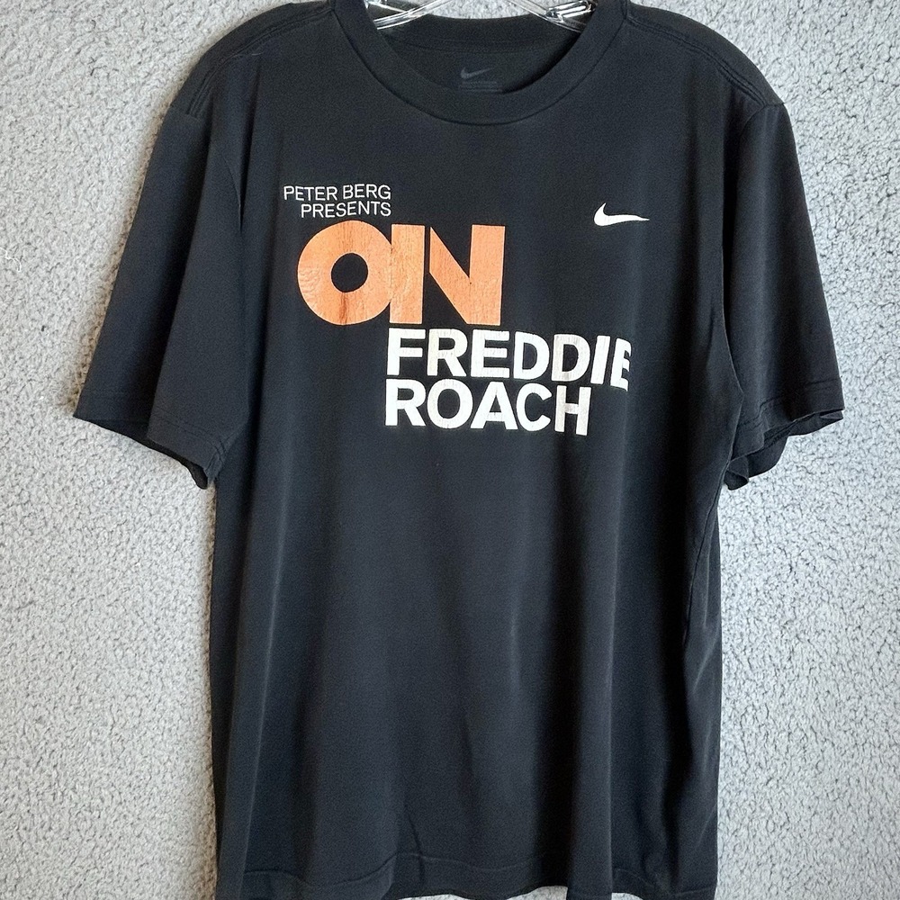 RARE NIKE Peter Berg Presents ON Freddie Roach Boxing Documentary Shirt Size L